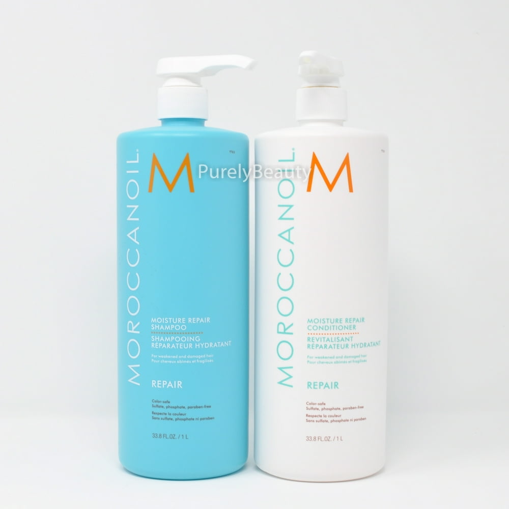 Moroccanoil Moisture Repair Shampoo and Conditioner 33.8 oz Duo