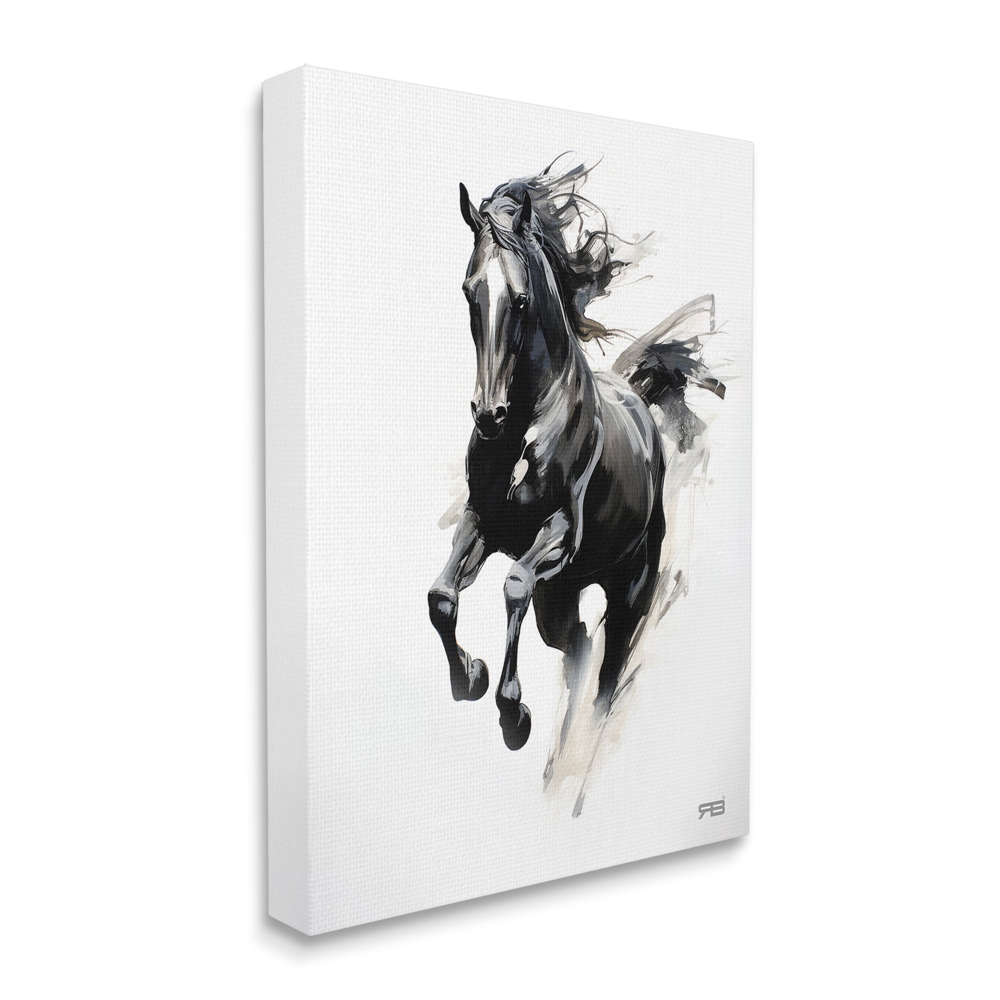 Stupell Industries Southwestern Jumping Horse Animals & Insects Painting Gallery Wrapped Canvas Art Print Wall Art, 24 x 30