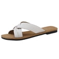 thumbnail image 1 of Sandalias Vestir Zapatos Verano Playa Correa Cruzada Cuero PU Suave para Mujer, 1 of 9