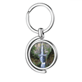 thumbnail image 1 of Cascade Forêt Science Nature Paysage Rotation Porte-Clés Porte-Clés en Métal, 1 of 2