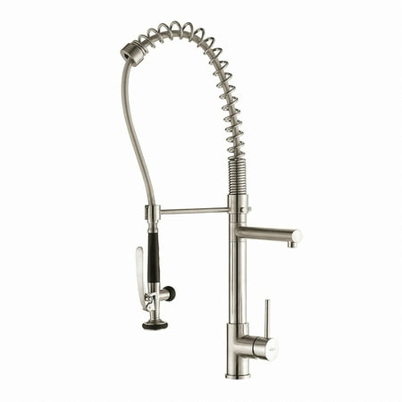 Kraus Commercial Style Single Handle Pull Down Pre-Rinse Sprayer Kitchen Faucet