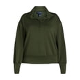 thumbnail image 4 of Scoop Women’s & Women's Plus Ultimate ScubaKnit Half Zip Sweatshirt, Sizes XS-4X, 4 of 4