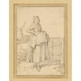 thumbnail image 3 of Willem Pietersz. Buytewech 15x18 Black Modern Framed Museum Art Print Titled - A Peasant Girl from Alkmaar (1621), 3 of 5