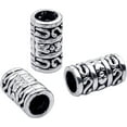 thumbnail image 4 of 60pcs Tibetan Antique Silver Spacers European Large Hole Beads Charms Hollow Tube Bead Caps for DIY Dreadlocks Jewelry Crafts, 4 of 7