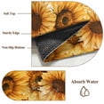 thumbnail image 6 of Yellow Sunflowers 2'x6' Runner Rugs for Hallway Kitchen Bedside Non Slip Washable, Watercolor Floral Flowers Vintage Entryway Rug Runners with Rubber Backing, Long Carpet Runner for Laundry Room, 6 of 8
