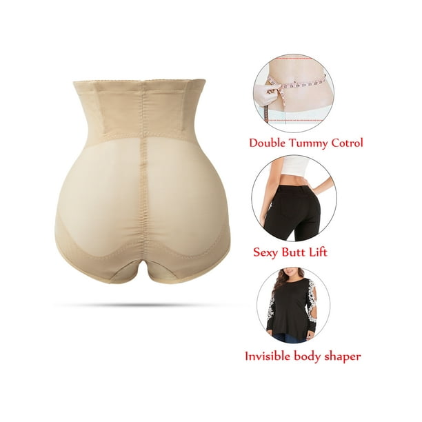 Thong Shapewear for Women High Waist Tummy Control Thong Girdle Panty  Seamless Thong Underwear Beife Plus Size L-4XL 
