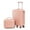 Pink, variant on imerelez 14"/20" 2 pcs/set in ABS Spinner Wheel Luggage, with Combination Lock,14" Cosmetic Case (Yellow)