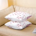 thumbnail image 3 of Erosebridal Pink Flower Pillow Cases Set,Botanical Theme Cushion Covers 18x18,Floral Decor, 3 of 6
