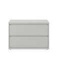 thumbnail image 3 of Hirsh 42 Inch Wide 2 Drawer Metal Lateral File Cabinet for Home and Office, Holds Letter, Legal and A4 Hanging Folders, Gray, 3 of 7