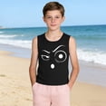 thumbnail image 4 of AUNVITO Boys&Girls Sleeveless Tank Top Round Neck with Fashion Print Casual Comfortable Style, 4 of 6