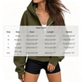 thumbnail image 3 of Vivianyo HD Women's Half‑Zip Cropped Hooded Sweatshirt, Kangaroo‑Pocket Hoodies For Women, Long‑Sleeve Pullover Top for Fitness Sessions and Casual Errands, Sizes S-2XL, 3 of 8