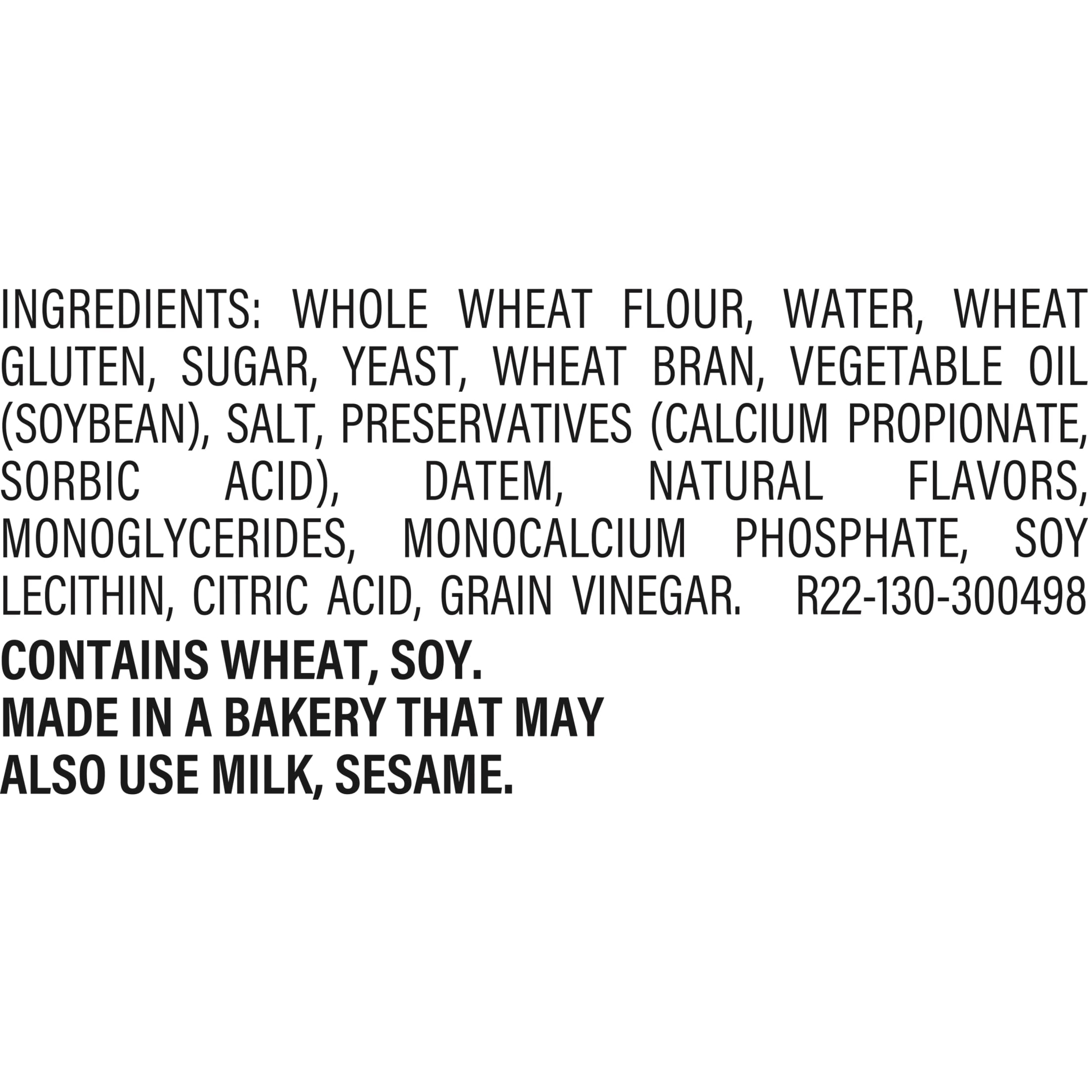 Nature's Harvest Whole Wheat Bread, 20 oz
