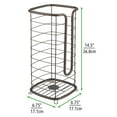 thumbnail image 3 of mDesign Metal Free Standing Toilet Paper Stand, Holds 3 Rolls - Bronze, 3 of 4