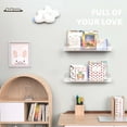 thumbnail image 3 of BTSD-home 4-pack 15" acrylic floating shelves for wall storage in any room., 3 of 8