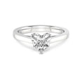 thumbnail image 3 of 1 Carat IGI Certified Heart Shape Lab Grown Diamond Engagement Ring | 14K White Gold | Shye Petal Solitaire Lab Diamond Ring | FG-VS1-VS2 Quality Friendly Diamonds, 3 of 4