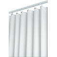thumbnail image 2 of Cortina de ducha tipo gofre de 100 x 180 cm (blanca) con anillos de metal Cortina de ducha para baño Tela a prueba de moho Cortina de baño resistente para bañera y ducha, dobladillo ponderado Sincero Electrónica, 2 of 5
