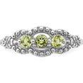 thumbnail image 4 of Sterling Silver Rhodium-Plated Peridot Ringsize 8 (Width 2.48) - Jbsp, 4 of 5