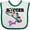 White and Green, variant on Inktastic Soccer Girl Goalie Girls Baby Bib