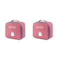 thumbnail image 2 of yingyy Emergency Organizer for Zipper Closure Household Empty Storage Bag Classification Dust-proof Students Survival Package Case Red Large 2Set, 2 of 6