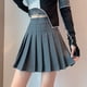 thumbnail image 2 of Falda plisada de cintura alta Rimocy para mujer 2023, estilo preppy, con cremallera, corte A, minifaldas para mujer, faldas cortas de verano de color liso para mujer, 2 of 6