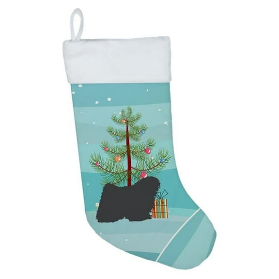 Carolines Treasures Puli Merry Christmas Tree Christmas Stocking