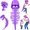Purple, variant on MIRUXO Dinosaur Skeleton Costume, Cozy Plush 3D Dino Toy Skull & Spine, Dinosaur Outfit for Halloween Cosplay Props