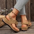 thumbnail image 6 of Dakaela Orthopedic Sandals for Women Arch Support Wedge Flip Flops 2025 Summer Shoes with Back Strap, 6 of 9