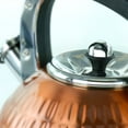 MegaChef 3 Liter Stovetop Whistling Kettle in Copper