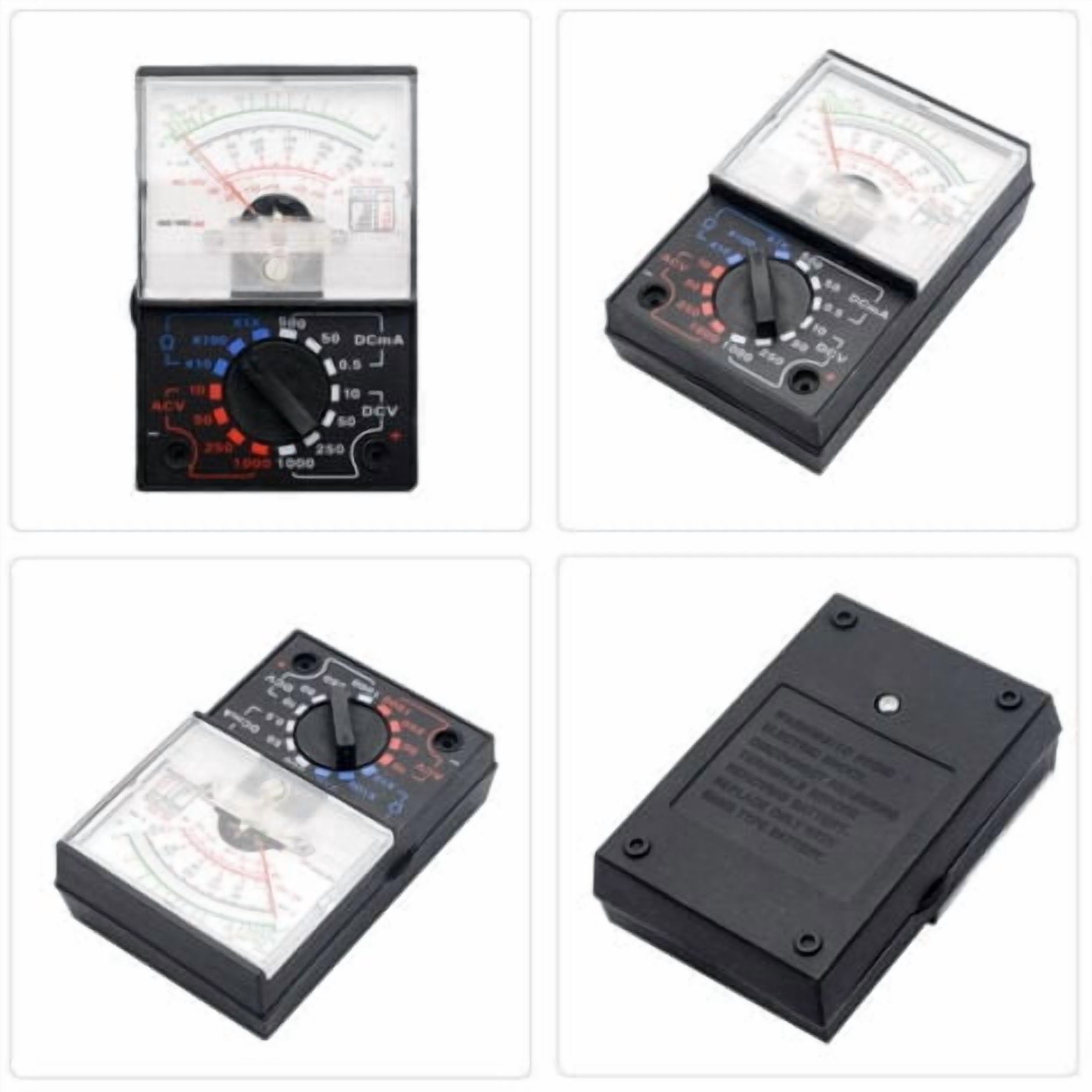 Analog Multimeter Electric Voltimeter Continuity Tester YX 1000A AC DC