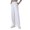 White*, variant on RUTAYY Women's Casual Pants with Pockets Comfortable Loose Fit Straight Leg Everyday Wear Classic Trendy Trousers
