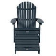 thumbnail image 2 of Highwood 2-pc King Hamilton Adirondack Set with 1 Folding Adirondack Ottoman - Folding and Reclining, Outdoor, Eco-friendly, Synthetic Wood, 2 of 7