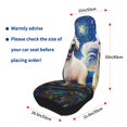 thumbnail image 4 of Zufioo Vintage Starry Sky Puppy Full Set Car Seat Covers with Soft Padding 2PCS Universal Auto Front Seats Protector Fits Cars, SUVs, Sedans, and Trucks, 4 of 7
