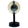 thumbnail image 3 of Lampara De Mesa, Luz Ideal Vintage Pantalla De Cristal Ámbar., 3 of 4