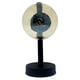 thumbnail image 3 of Lampara De Mesa, Luz Ideal Vintage Pantalla De Cristal Ámbar., 3 of 4
