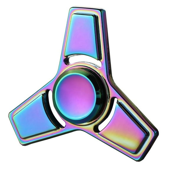 FancyNova Fantastic Rainbow Stainless Metal Hand Fidget Spinner EDC Toy For Adults and Children