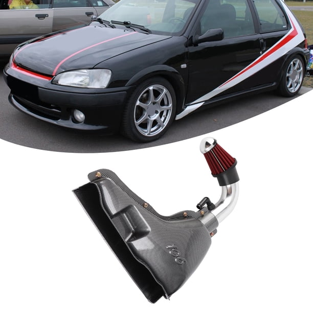 Kit De Inducción De Aire Para Automóvil, Kit De Filtro De Caja De Entrada De Aire Resistente Al Desgaste Estilo Fibra De Carbono De Alto Flujo Duradero Para Actualización