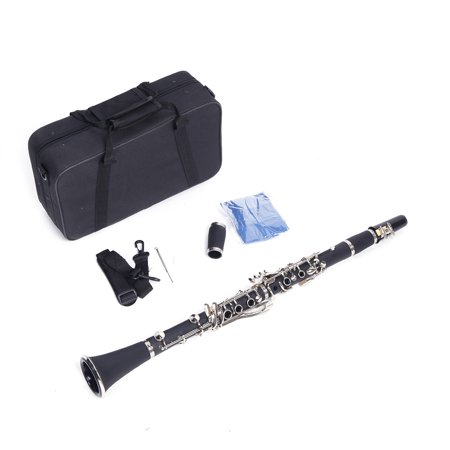 Ktaxon New Nickel-plated Bakelite Black Student Bb Clarinet for (Best Clarinet For Jazz)