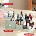 thumbnail image 2 of Cosmetic Storage Box Drawer Desktop Makeup Organizer Plastic Shelf Large Capacity for Sundries Jewelry Stationery White, 2 of 10
