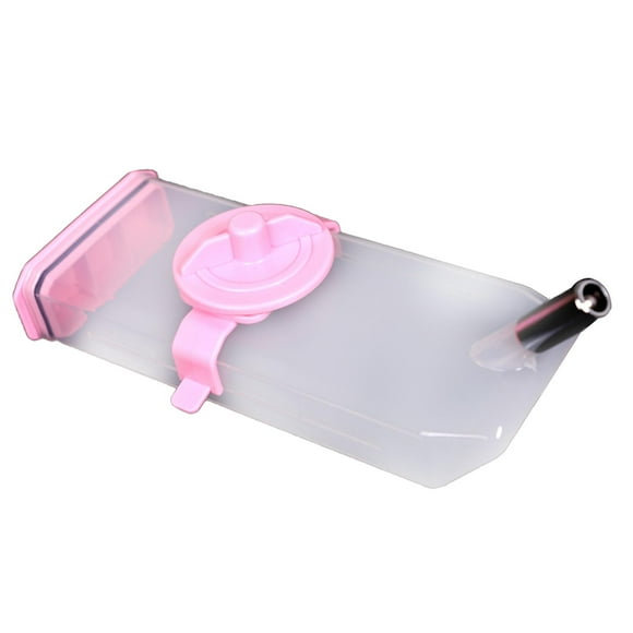 koolsoo Dog Water Bottle Pets Drinking Bottle Multifunctional Portable Hanging Dog Water 480ml pink