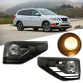 thumbnail image 2 of Genrics 1 Pair of Clear Bumper Fog Lights Lamps Assembly + Bulbs + Switch Kit Replacement for 2017-2019 Nissan Pathfinder, 2 of 8