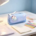 thumbnail image 4 of Cute Unisex Pencil Case Basic Stationery Storage Organizer for Office Home Study E, 4 of 5