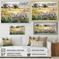 thumbnail image 4 of Designart "Meadow Of Lavender Countryside" Orchids Floater Framed Wall Art Living Room, 4 of 5