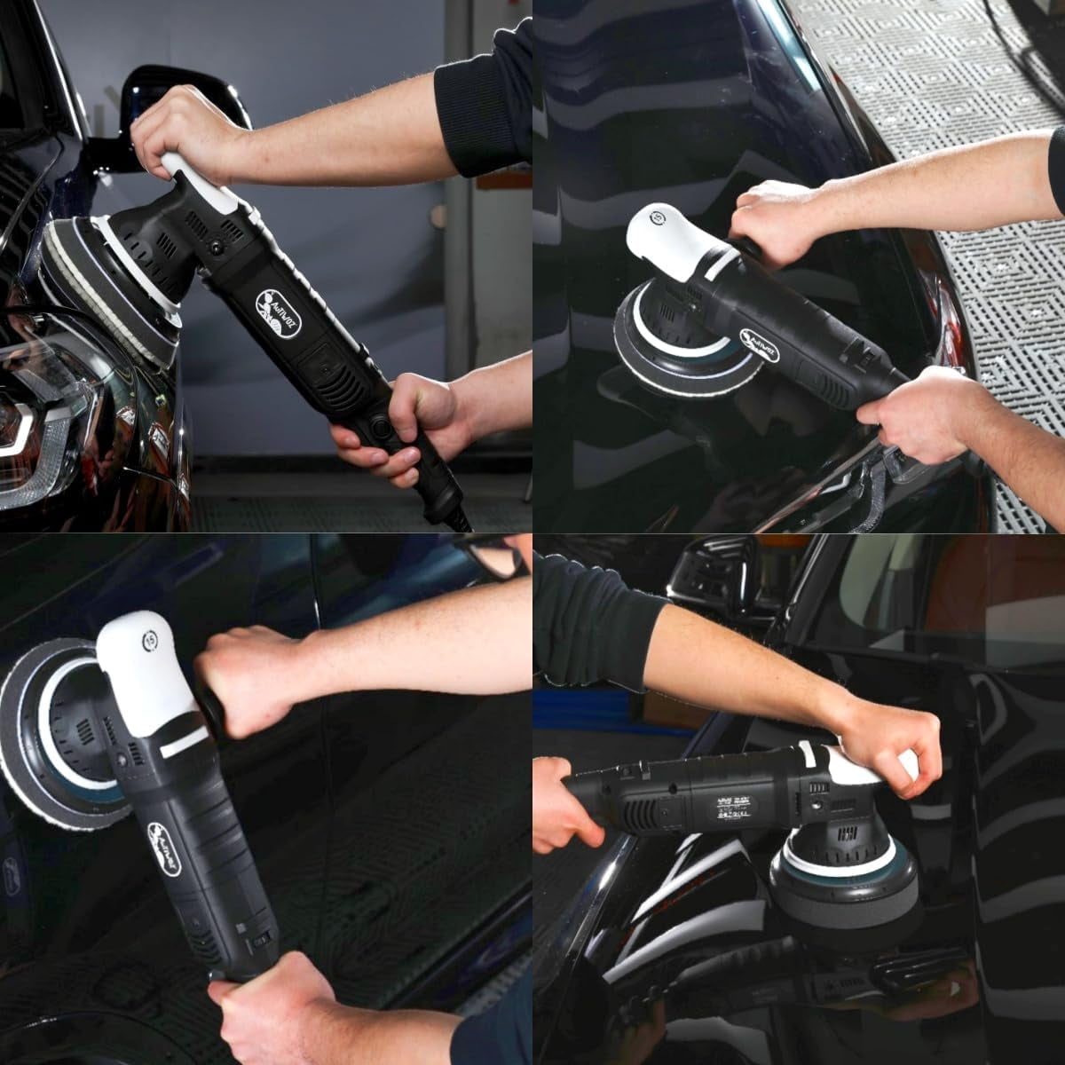 Car Buffer Polisher, 6-Inch Dual Action Polisher for Car Detailing, Random Orbital Car Polisher with 6 Variable Speeds, DA Polishers Kit for Car Detailing/Polishing/Waxing