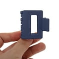 thumbnail image 5 of Unique Bargains 1 Pc Small Rectangle Frosted Hair Clips Hairdo Clip for Home Navy Blue, 5 of 5