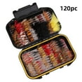 thumbnail image 1 of Mosiee Reliable Fly Fishing Hook Assortment For Successful Fishing 40/72/100/120 Flies, 1 of 8