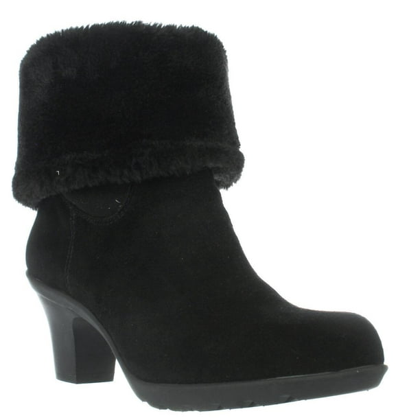 Anne Klein - Womens Anne Klein Heward Cuffed Ankle Winter Boots, Black ...