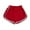 Red, variant on Wiyuqeen Plus Sized Shorts Athletic Woman Soft Treny Color Block Yoga Shorts Classic Elastic High Rise Workout Shorts Dolphin Shorts