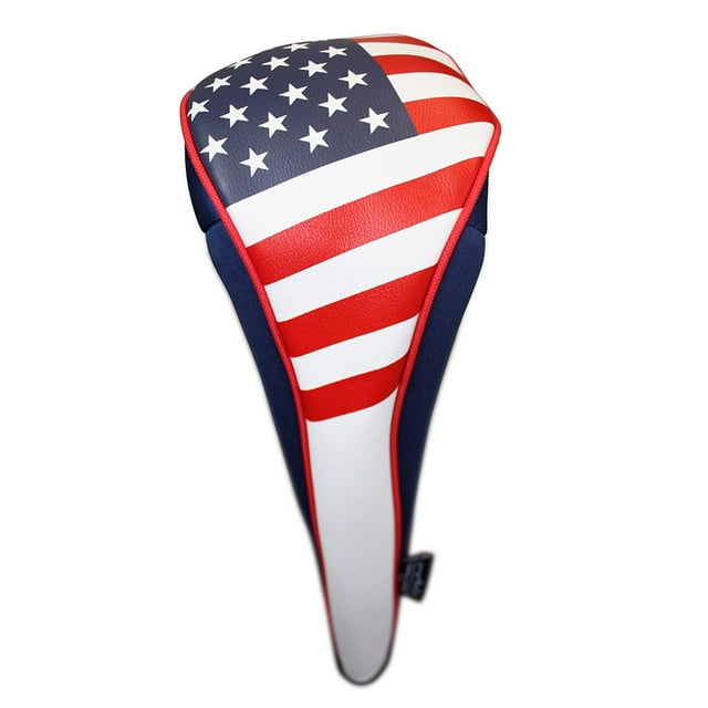 USA Patriot Golf Zipper Head Covers 3 Fairway Wood Headcover Neoprene Style Patriotic