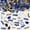 Blue and Gold, variant on Blue and Gold Graduation Confetti 2000Pcs 2.1oz Class of 2026 Graduation Table Confetti Congrats Grad Table Confetti for Table Gift Bags Cards Grad Decorations