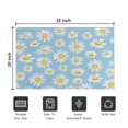 thumbnail image 5 of Light Blue Daisy Flower Pattern Door Rugs,Washable Non Slip Door Mats Indoor,Decorative Door Mats,Entry Mat Indoor for Entrance,Bedroom,Kitchen,Bathroom,20"x32", 5 of 6